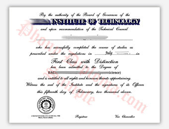 Birla Institute of Technology - Fake Diploma Sample from India